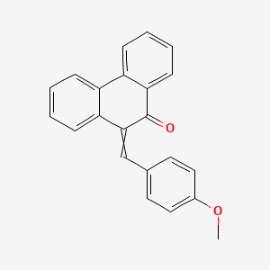 molecular formula C22H16O2 B14272018 10-[(4-Methoxyphenyl)methylidene]phenanthren-9(10H)-one CAS No. 139097-82-8