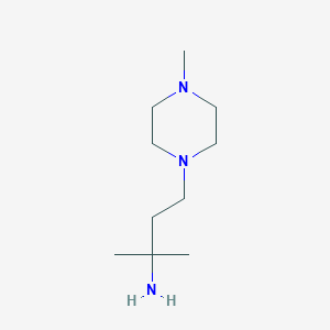 molecular formula C10H23N3 B1427202 2-甲基-4-(4-甲基哌嗪-1-基)丁烷-2-胺 CAS No. 1339579-28-0