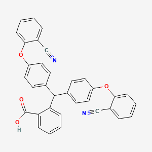 2-{Bis[4-(2-cyanophenoxy)phenyl]methyl}benzoic acid