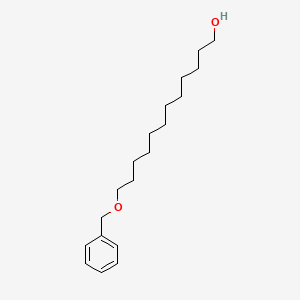 molecular formula C19H32O2 B14272061 1-Dodecanol, 12-(phenylmethoxy)- CAS No. 134834-32-5