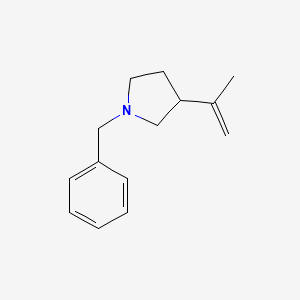 molecular formula C14H19N B14272084 1-Benzyl-3-(prop-1-en-2-yl)pyrrolidine CAS No. 127073-80-7