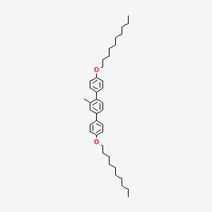 molecular formula C39H56O2 B14272098 1,4-Bis(4-decoxyphenyl)-2-methylbenzene CAS No. 162047-76-9