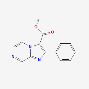 molecular formula C13H9N3O2 B14272120 2-Phenylimidazo[1,2-a]pyrazine-3-carboxylic acid CAS No. 144294-17-7