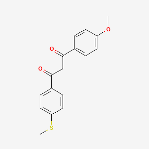 1-(4-Methoxyphenyl)-3-[4-(methylsulfanyl)phenyl]propane-1,3-dione