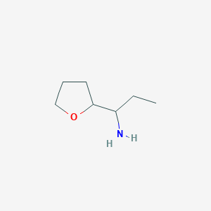 molecular formula C7H15NO B1427214 1-(氧杂环丁烷-2-基)丙-1-胺 CAS No. 1423031-22-4