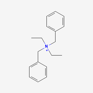 molecular formula C18H24N+ B14272150 N,N-Dibenzyl-N-ethylethanaminium CAS No. 130968-78-4