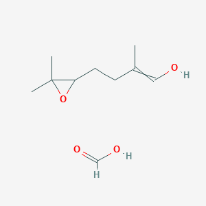 4-(3,3-Dimethyloxiran-2-yl)-2-methylbut-1-en-1-ol;formic acid