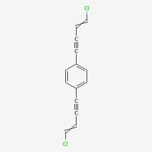 molecular formula C14H8Cl2 B14272178 1,4-Bis(4-chlorobut-3-en-1-yn-1-yl)benzene CAS No. 141135-34-4