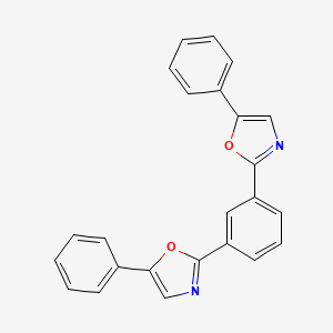 molecular formula C24H16N2O2 B14272215 2,2'-(1,3-Phenylene)bis(5-phenyl-1,3-oxazole) CAS No. 138214-43-4