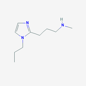 B1427222 methyl[3-(1-propyl-1H-imidazol-2-yl)propyl]amine CAS No. 1340037-71-9