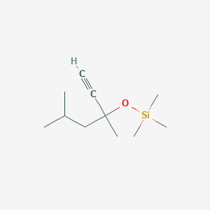 molecular formula C11H22OSi B14272223 [(3,5-Dimethylhex-1-yn-3-yl)oxy](trimethyl)silane CAS No. 128401-67-2