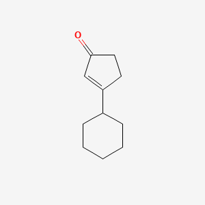 3-Cyclohexylcyclopent-2-en-1-one