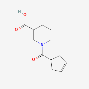 B1427227 1-(Cyclopent-3-ene-1-carbonyl)piperidine-3-carboxylic acid CAS No. 1340390-73-9