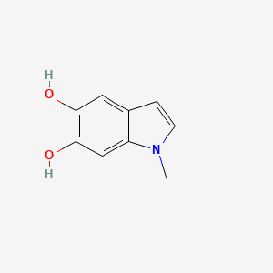 molecular formula C10H11NO2 B14272270 1,2-Dimethyl-1H-indole-5,6-diol CAS No. 136735-97-2