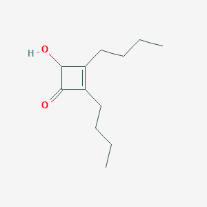 molecular formula C12H20O2 B14272280 2,3-Dibutyl-4-hydroxycyclobut-2-en-1-one CAS No. 138151-75-4