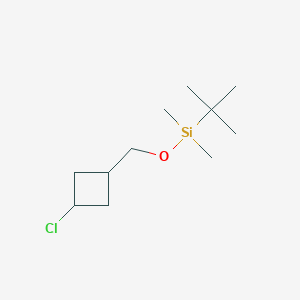 molecular formula C11H23ClOSi B14272316 tert-Butyl[(3-chlorocyclobutyl)methoxy]dimethylsilane CAS No. 168776-55-4