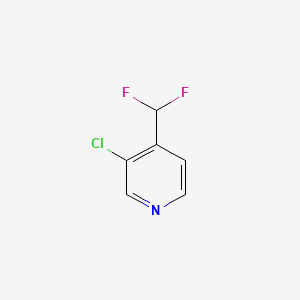 molecular formula C6H4ClF2N B1427233 3-氯-4-(二氟甲基)吡啶 CAS No. 1374659-44-5