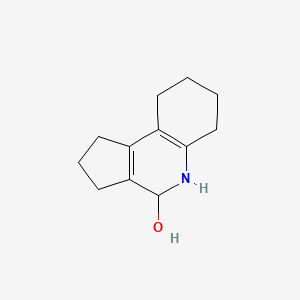 molecular formula C12H17NO B14272361 2,3,4,5,6,7,8,9-Octahydro-1H-cyclopenta[c]quinolin-4-ol CAS No. 138772-39-1