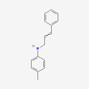 molecular formula C16H17N B14272371 4-Methyl-N-(3-phenylprop-2-en-1-yl)aniline CAS No. 127598-83-8