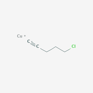 5-Chloropent-1-yne;copper(1+)