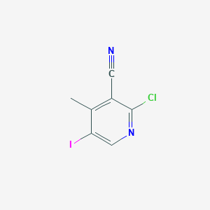 molecular formula C7H4ClIN2 B1427239 2-Chloro-5-iodo-4-methylpyridine-3-carbonitrile CAS No. 1378864-45-9