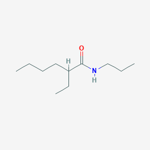 molecular formula C11H23NO B14272393 Hexanamide, 2-ethyl-N-propyl- CAS No. 128666-07-9