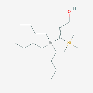 3-(Tributylstannyl)-3-(trimethylsilyl)prop-2-en-1-ol