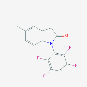 B142724 N-(2,3,5,6-tetrafluorophenyl)-5-ethyloxindole CAS No. 220991-61-7