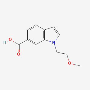 molecular formula C12H13NO3 B1427241 1-(2-甲氧基乙基)-1H-吲哚-6-羧酸 CAS No. 1304787-78-7