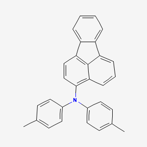 molecular formula C30H23N B14272422 N,N-Bis(4-methylphenyl)fluoranthen-3-amine CAS No. 136454-73-4