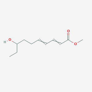 molecular formula C11H18O3 B14272440 Methyl 8-hydroxydeca-2,4-dienoate CAS No. 138110-89-1