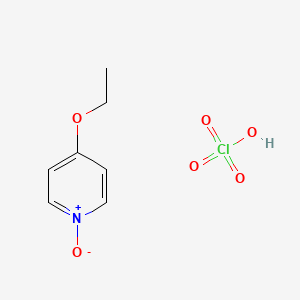 4-Ethoxy-1-oxidopyridin-1-ium;perchloric acid