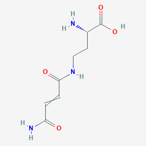 (2S)-2-amino-4-[(4-amino-4-oxobut-2-enoyl)amino]butanoic acid