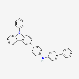 molecular formula C36H26N2 B1427245 N-(4-(9-Phenyl-9H-carbazol-3-yl)phenyl)-[1,1'-biphenyl]-4-amine CAS No. 1160294-96-1