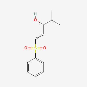 1-(Benzenesulfonyl)-4-methylpent-1-en-3-ol