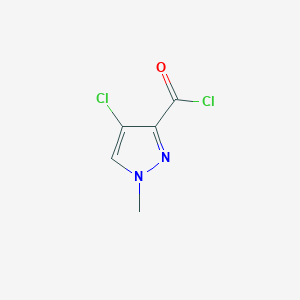molecular formula C5H4Cl2N2O B1427247 4-Chloro-1-methyl-1H-pyrazole-3-carbonyl chloride CAS No. 1048340-09-5