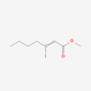 molecular formula C8H13IO2 B14272483 Methyl 3-iodohept-2-enoate CAS No. 154026-88-7