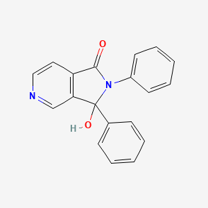 molecular formula C19H14N2O2 B14272488 3-Hydroxy-2,3-diphenyl-2,3-dihydro-1H-pyrrolo[3,4-c]pyridin-1-one CAS No. 133030-39-4