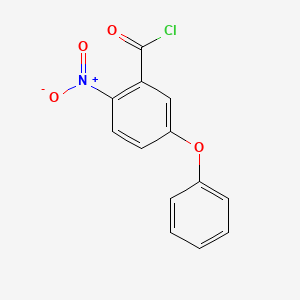 molecular formula C13H8ClNO4 B14272509 2-Nitro-5-phenoxybenzoyl chloride CAS No. 139061-34-0