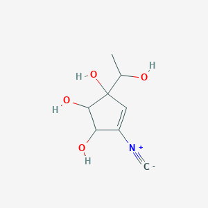 1-(1-Hydroxyethyl)-4-isocyanocyclopent-4-ene-1,2,3-triol