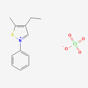 4-Ethyl-5-methyl-2-phenyl-1,2-thiazol-2-ium perchlorate