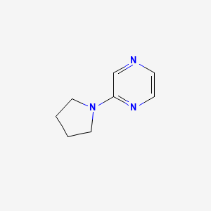 molecular formula C8H11N3 B1427253 Pyrazine, 2-(1-pyrrolidinyl)- CAS No. 894808-47-0