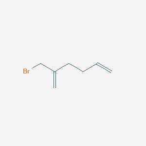 molecular formula C7H11Br B14272547 2-(Bromomethyl)hexa-1,5-diene CAS No. 152705-72-1