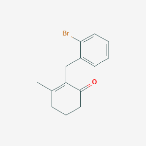 2-[(2-Bromophenyl)methyl]-3-methylcyclohex-2-en-1-one