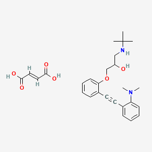 1-(2-((2-(Dimethylamino)phenyl)ethynyl)phenoxy)-3-((1,1-dimethylethyl)amino)-2-propanol fumarate