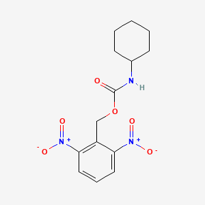 (2,6-Dinitrophenyl)methyl cyclohexylcarbamate