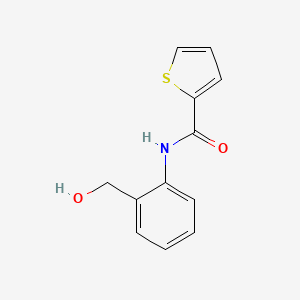 molecular formula C12H11NO2S B1427263 N-[2-(hydroxymethyl)phenyl]thiophene-2-carboxamide CAS No. 869947-83-1