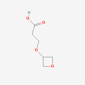 molecular formula C6H10O4 B1427264 3-(Oxetan-3-yloxy)propanoic acid CAS No. 1551179-14-6