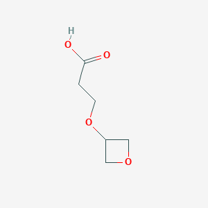 molecular formula C6H10O4 B1427264 3-(氧杂环丁烷-3-氧基)丙酸 CAS No. 1551179-14-6