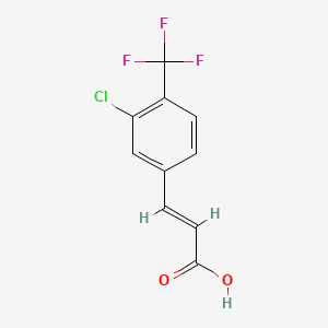 B1427267 3-Chloro-4-(trifluoromethyl)cinnamic acid CAS No. 1092460-80-4